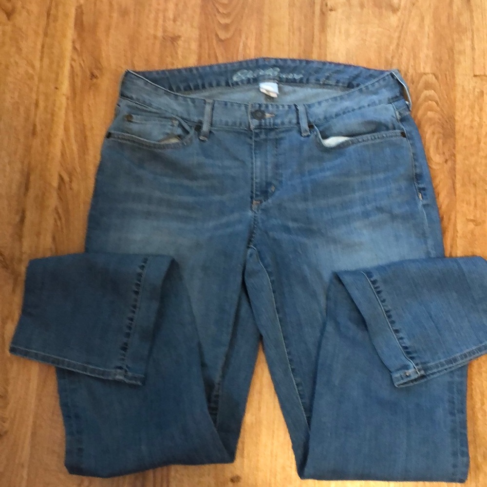 Eddie Bauer curvy straight jeans